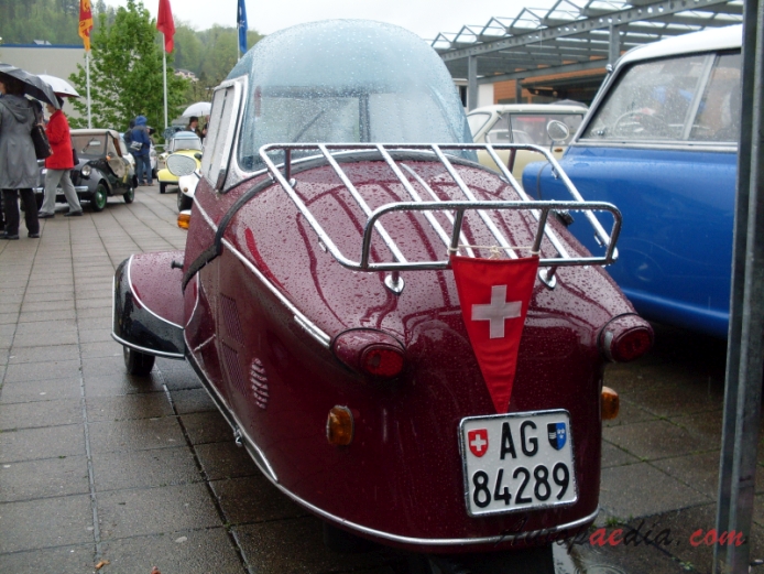 Messerschmitt Kabinenroller KR200 1955-1964 (1956 Coupé),  left rear view