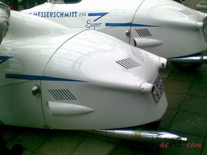 Messerschmitt Kabinenroller KR200 1955-1964 (1961 Super),  left rear view