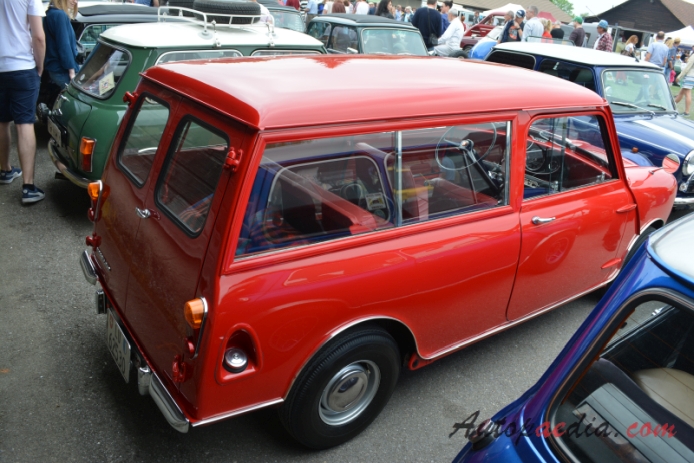 Mini Mark I 1959-1967 (1961-1967 Morris 850 Traveller estate 3d), right rear view