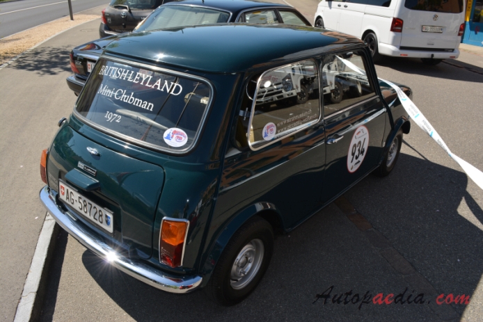 Mini Clubman 1969-1980 (1972), right rear view