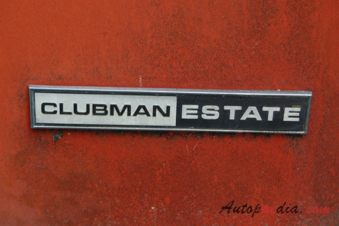 Mini Clubman 1969-1980 (Estate 3d), rear emblem  