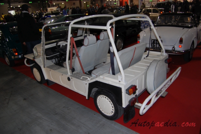 Mini Moke 1964-1993 (1988 Austin),  left rear view