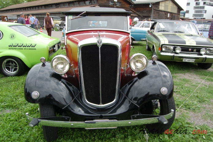 Morris Eight 1st generation (series I) 1935-1937 (convertible 2d), front view