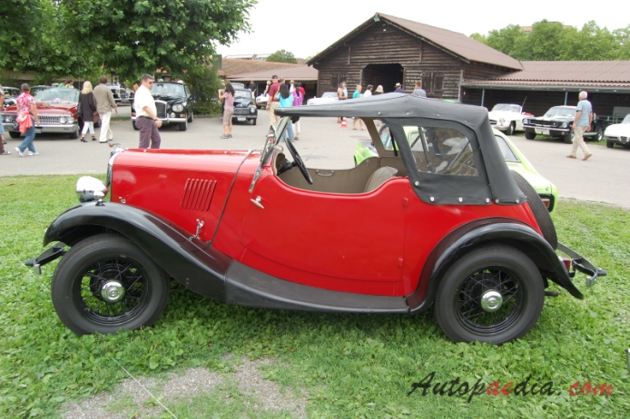Morris Eight 1. generacja (seria I) 1935-1937 (convertible 2d), lewy bok