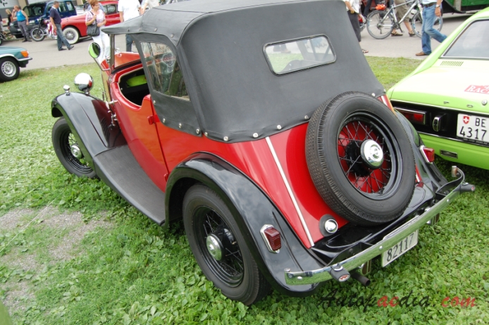 Morris Eight 1. generacja (seria I) 1935-1937 (convertible 2d), lewy tył