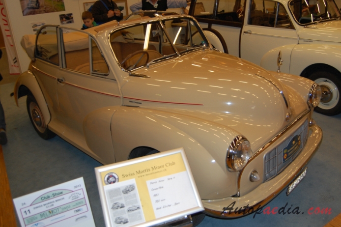 Morris Minor 2. generacja (Series II) 1953-1956 (1953 cabriolet 2d), prawy przód