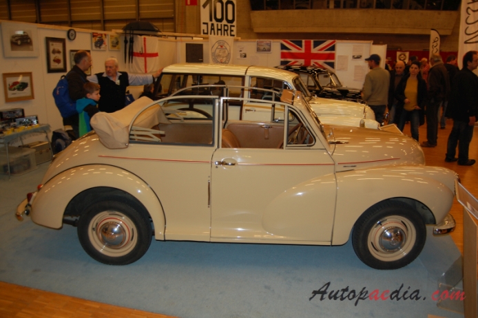 Morris Minor 2. generacja (Series II) 1953-1956 (1953 cabriolet 2d), prawy bok