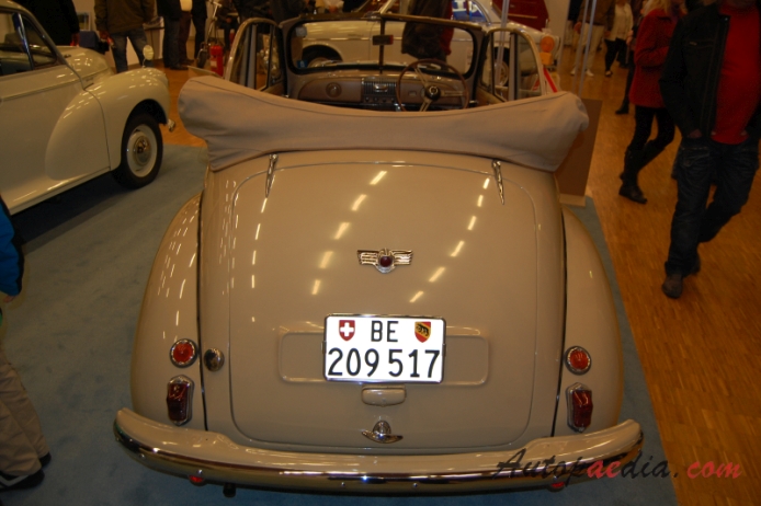 Morris Minor 2nd generation (Series II) 1953-1956 (1953 cabriolet 2d), rear view