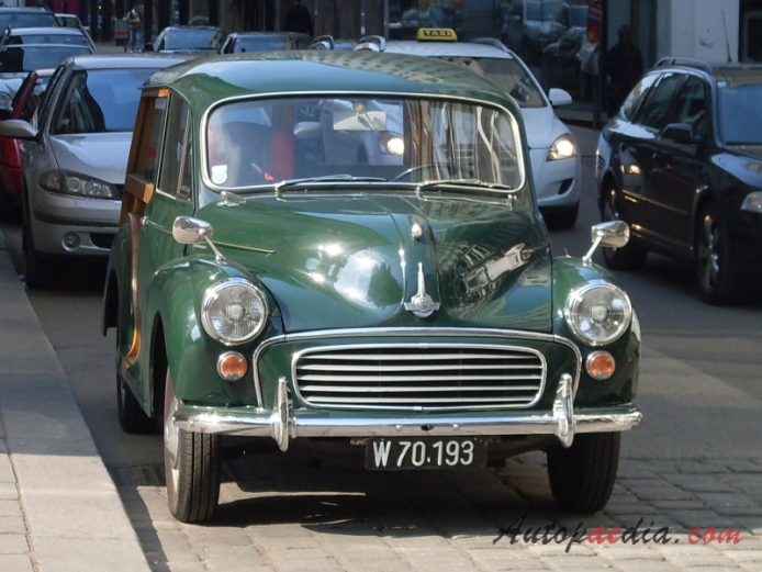 Morris Minor 3rd generation (Minor 1000) 1956-1971 (Traveler van 2d), front view