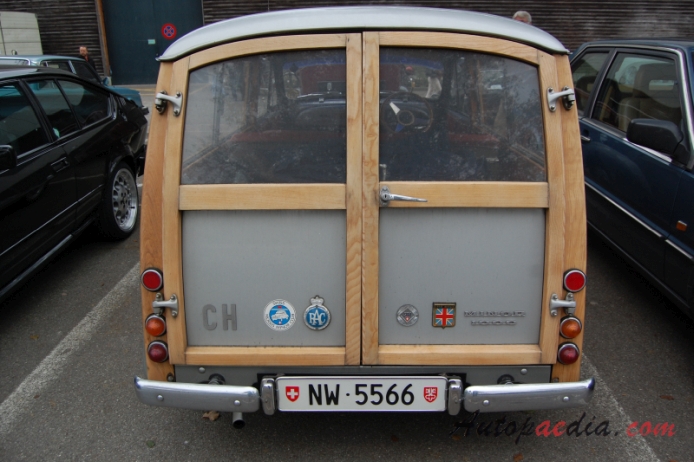 Morris Minor 3rd generation (Minor 1000) 1956-1971 (Traveler van 2d), rear view