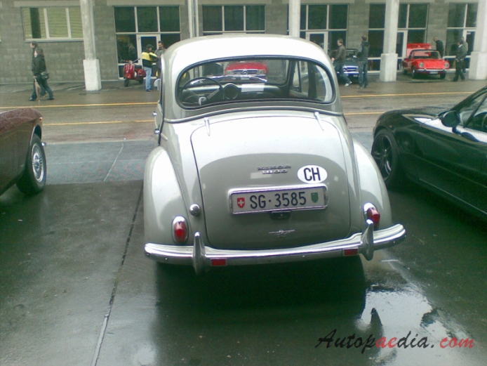 Morris Minor 3rd generation (Minor 1000) 1956-1971 (saloon 4d), rear view