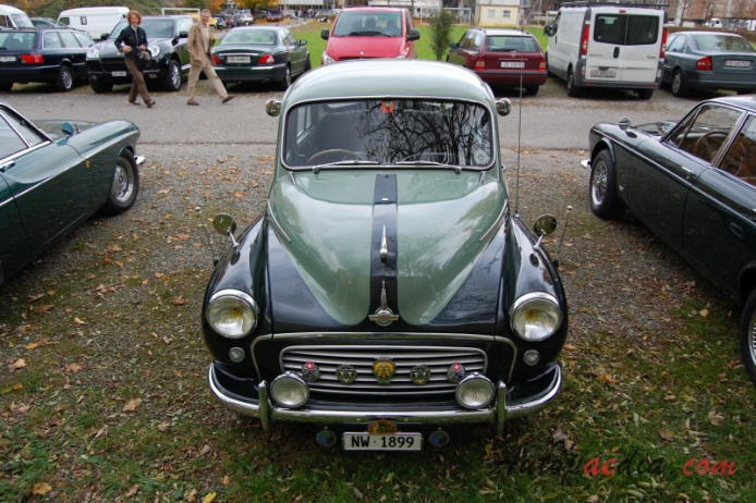 Morris Minor 3rd generation (Minor 1000) 1956-1971 (saloon 4d), front view
