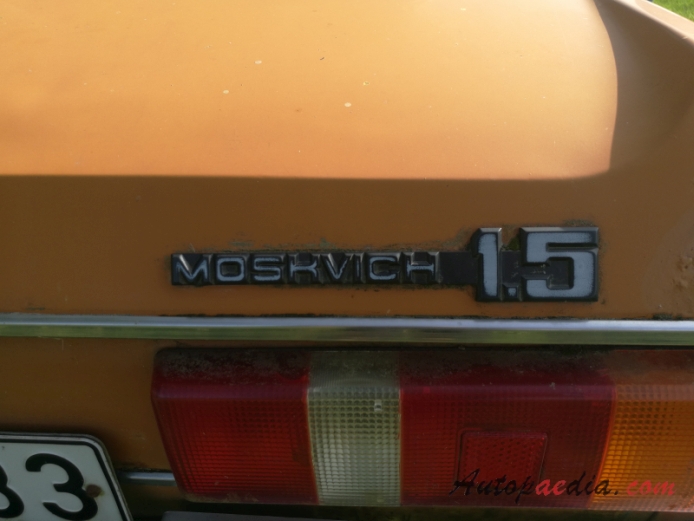 Moskwicz 2140 1976-1988 (1981-1988 Moskwicz 1.5 SL M-2140-117 sedan 4d), emblemat tył 