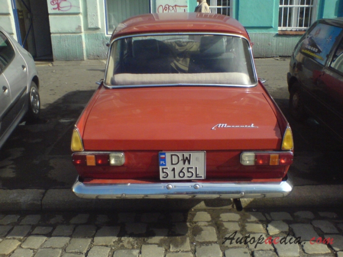 Moskwicz 408 1964-1976 (1969 M-408E), tył