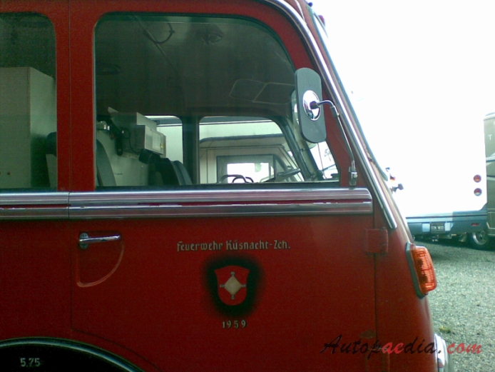Mowag 4x2 (1959 Feuerwehr Küsnacht-Zch. wóz strażacki), detal 