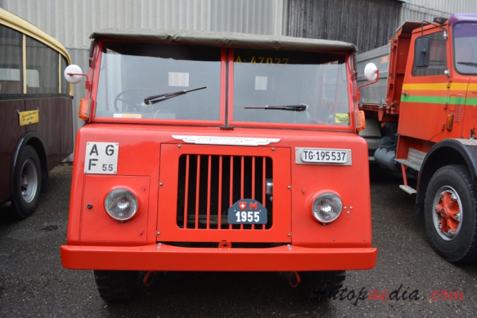 Mowag GW 3500 4x4 T1 195x-19xx (1956 Feuerwehr BAMF Emmen wóz strażacki), przód