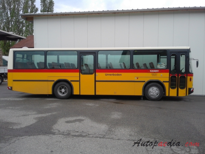 NAW autobus 1982-2000 (BH4-23 Carrosserie Hess AG Postauto Fischer Urnerboden), prawy bok