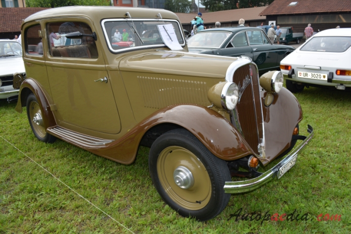 NSU-Fiat 1000 1934-1937 (1936 508 Balilla sedan 2d), right front view