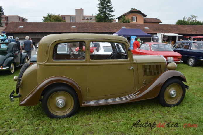 NSU-Fiat 1000 1934-1937 (1936 508 Balilla sedan 2d), right side view