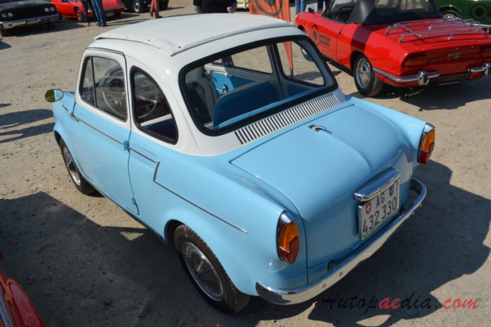 NSU/Fiat Weinsberg 500 1959-1963 (1959 NSU/Fiat Weinsberg 500 Limousette 2d), lewy tył