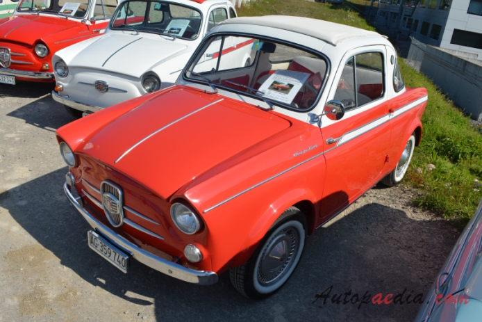 NSU/Fiat Weinsberg 500 1959-1963 (1960 NSU/Fiat Weinsberg 500 Coupé 2d), left front view