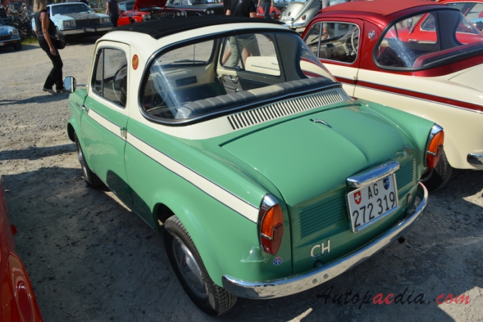 NSU/Fiat Weinsberg 500 1959-1963 (1960 NSU/Fiat Weinsberg 500 Coupé 2d), lewy tył