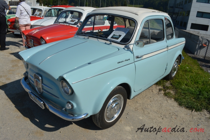 NSU/Fiat Weinsberg 500 1959-1963 (1960 NSU/Fiat Weinsberg 500 Limousette 2d), left front view