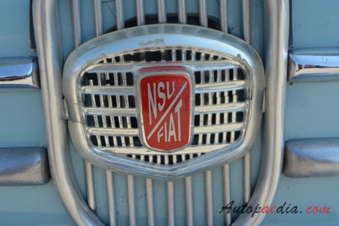 NSU/Fiat Weinsberg 500 1959-1963 (1960 NSU/Fiat Weinsberg 500 Limousette 2d), emblemat przód 