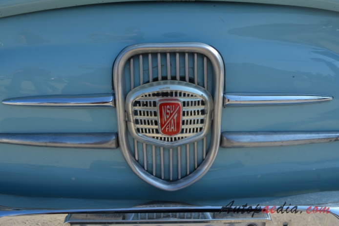 NSU/Fiat Weinsberg 500 1959-1963 (1960 NSU/Fiat Weinsberg 500 Limousette 2d), front emblem  