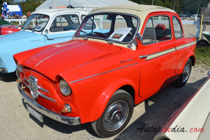 NSU/Fiat Weinsberg 500 1959-1963 (1962 NSU/Fiat Weinsberg 500 Coupé 2d), left front view