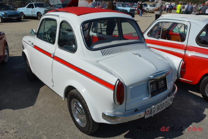 NSU/Fiat Weinsberg 500 1959-1963 (1962 NSU/Fiat Weinsberg 500 Limousette 2d),  left rear view