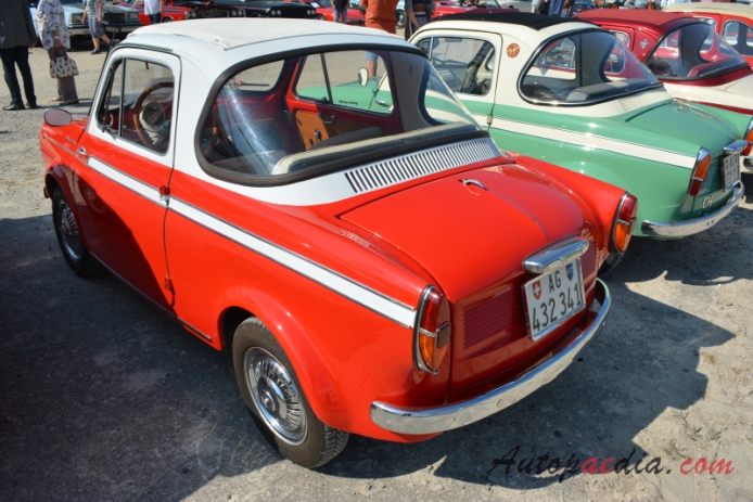 NSU/Fiat Weinsberg 500 1959-1963 (1963 NSU/Fiat Weinsberg 500 Coupé 2d),  left rear view