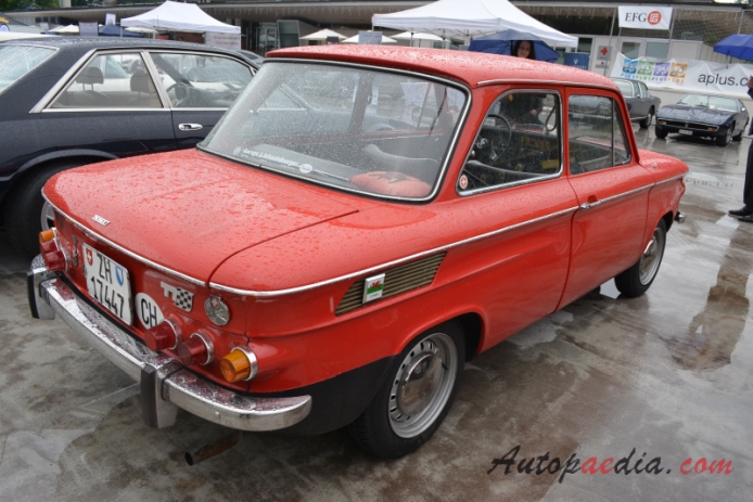 NSU Prinz 1000 1964-1967 (1965-1967 NSU Prinz 1000 TT sedan 2d), prawy tył