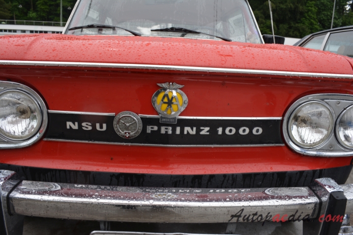 NSU Prinz 1000 1964-1967 (1965-1967 NSU Prinz 1000 TT sedan 2d), emblemat przód 