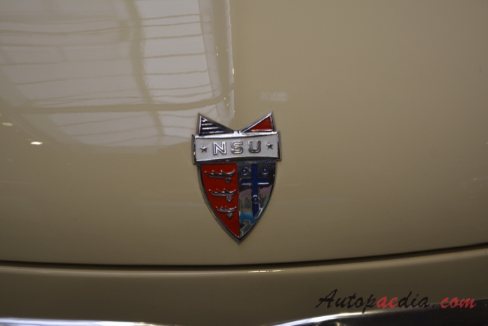 NSU Prinz II 1959-1960 (1960 type 40 sedan 2d), front emblem  