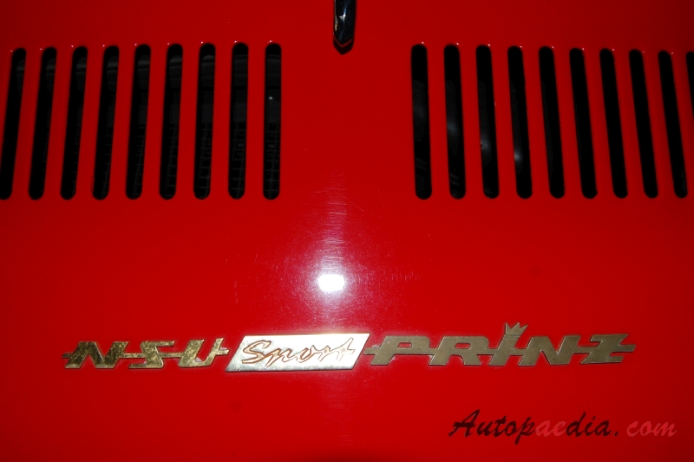 NSU Sport Prinz 1958-1967 (1965 598ccm Coupé 2d), rear emblem  
