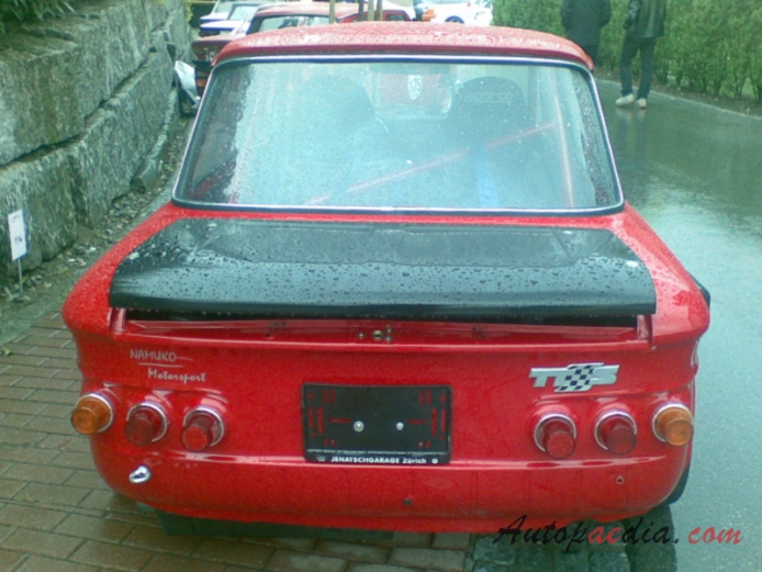 NSU TTS (Type 67f) 1967-1971 (1971 sedan 2d), rear view