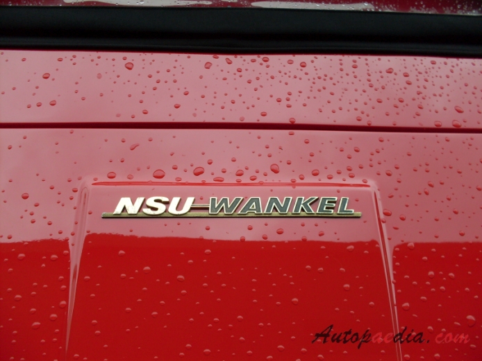 NSU Wankel Spider 1964-1967 (1965), rear emblem  
