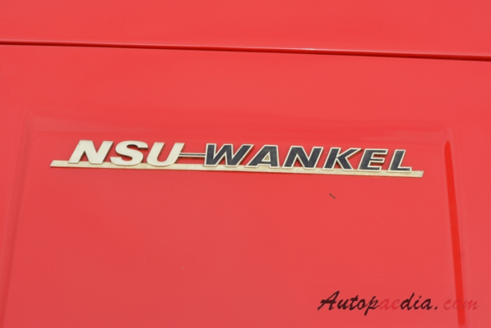 NSU Wankel Spider 1964-1967 (cabriolet 2d), rear emblem  