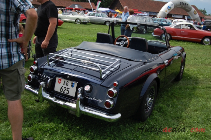 Datsun Sports (Fairlady) 1959-1970 (1967-1970 Sports 2000 SRL311/SR311), right rear view