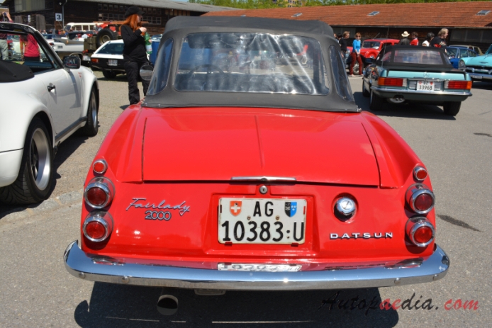 Datsun Sports (Fairlady) 1959-1970 (1967-1970 Sports 2000 SRL311/SR311), rear view
