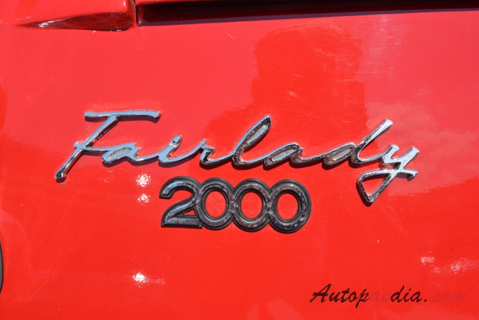 Datsun Sports (Fairlady) 1959-1970 (1967-1970 Sports 2000 SRL311/SR311), rear emblem  