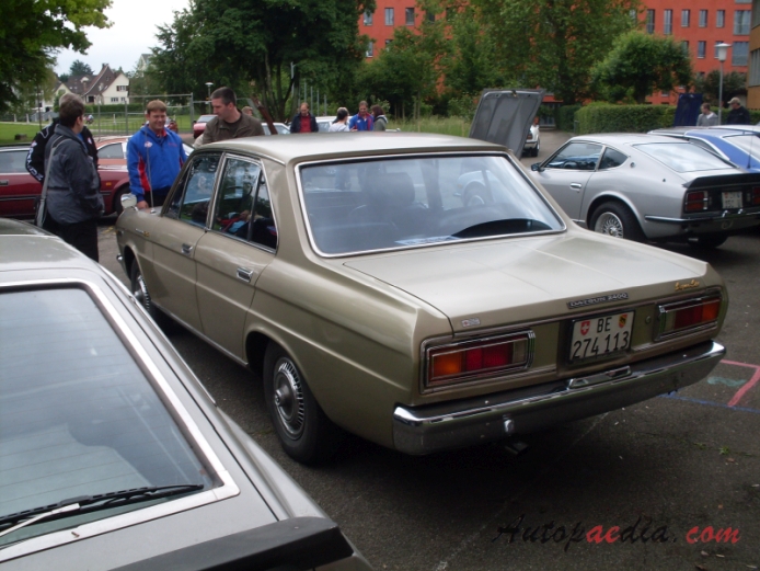 Nissan (Datsun) Cedric 2nd generation (130 series) 1965-1971 (1970-1971 Mark V Datsun 2400 Super Six),  left rear view