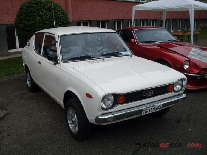 Nissan (Datsun) Cherry 1st generation (E10 Series, Datsun 100A) 1970-1974 (1972 Coupé 2d 1.1L), right front view