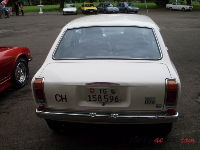 Nissan (Datsun) Cherry 1st generation (E10 Series, Datsun 100A) 1970-1974 (1972 Coupé 2d 1.1L), rear view