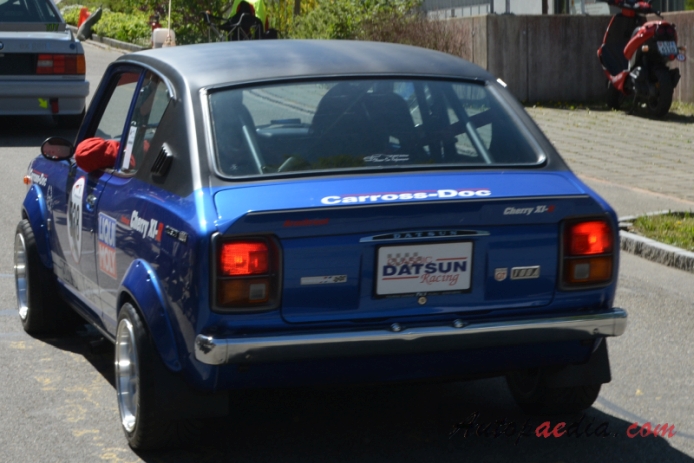Nissan (Datsun) Cherry 1. generacja (E10 Series, Datsun 100A) 1970-1974 (1974 100 A GT Coupé 2d), lewy tył