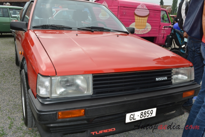 Nissan (Datsun) Cherry 4th generation (Pulsar N12) 1982-1986 (1983-1984 1.5L Turbo hatchback 3d), front view