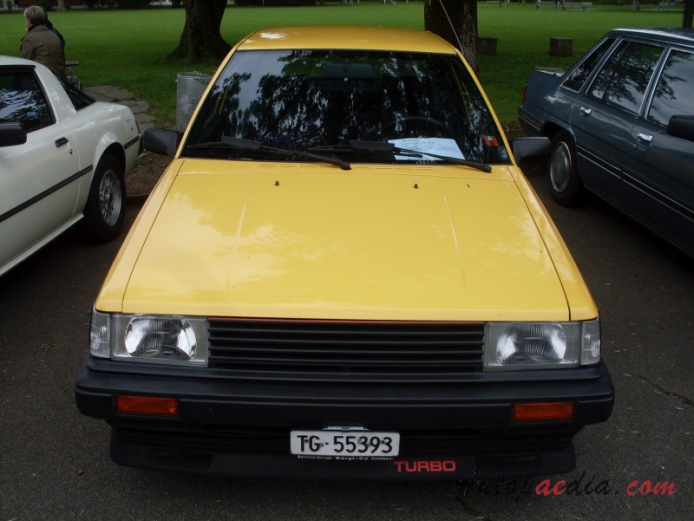 Nissan (Datsun) Cherry 4th generation (Pulsar N12) 1982-1986 (1984 1.5L Turbo hatchback 3d), front view