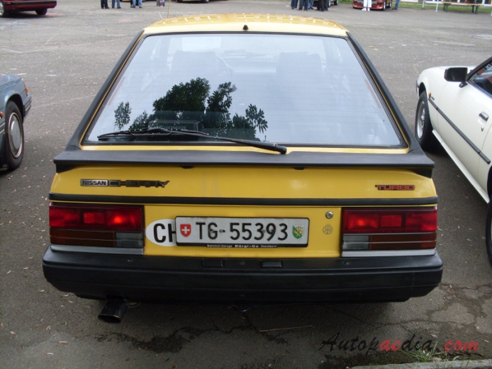 Nissan (Datsun) Cherry 4. generacja (Pulsar N12) 1982-1986 (1984 1.5L Turbo hatchback 3d), tył