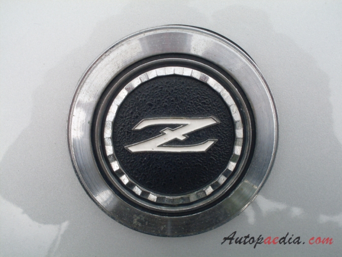 Nissan (Datsun) Fairlady Z 1st generation (S30) 1969-1978 (1978 260Z), front emblem  